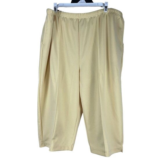 Blair Womens Pull-On Elastic Waist Yellow Lightweight Pants Size 20W Polyester - Picture 1 of 6